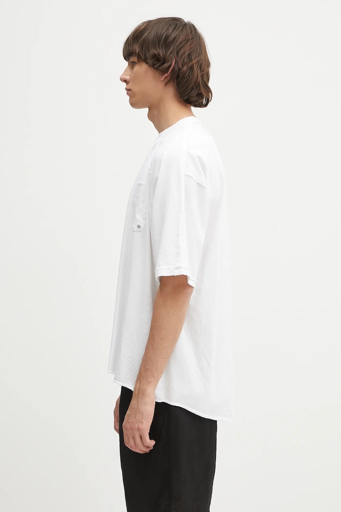 Βαμβακερό μπλουζάκι Undercover C/S UC1E4817 λευκό SS25