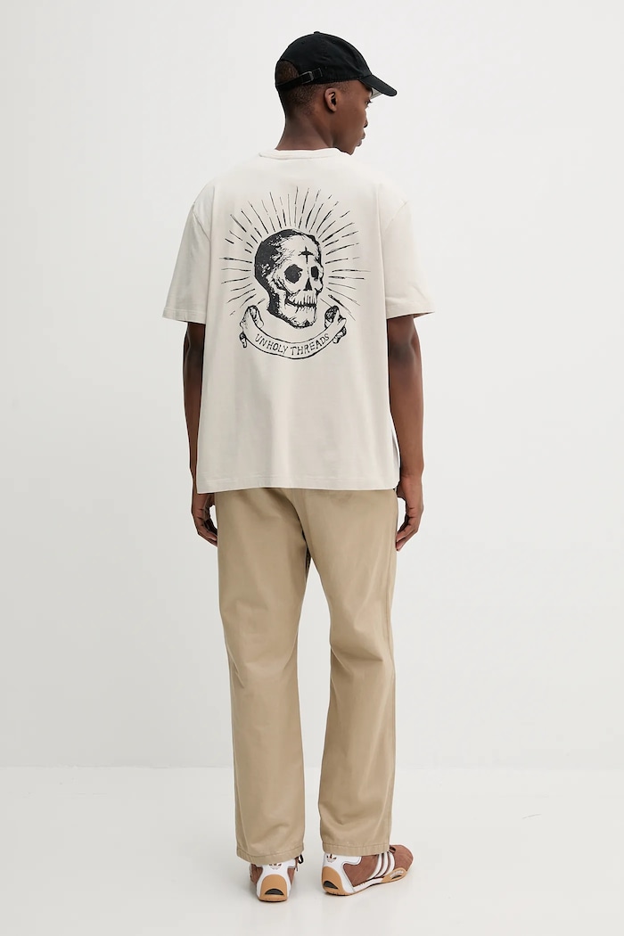 The Ragged Priest t-shirt bawełniany RPSS252056JS beżowy SS25