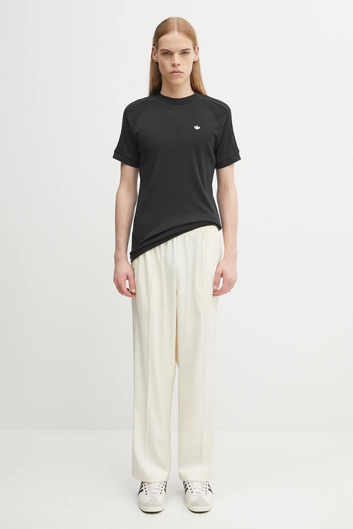 adidas Originals tricou de lână Cali Tee JY3944 negru