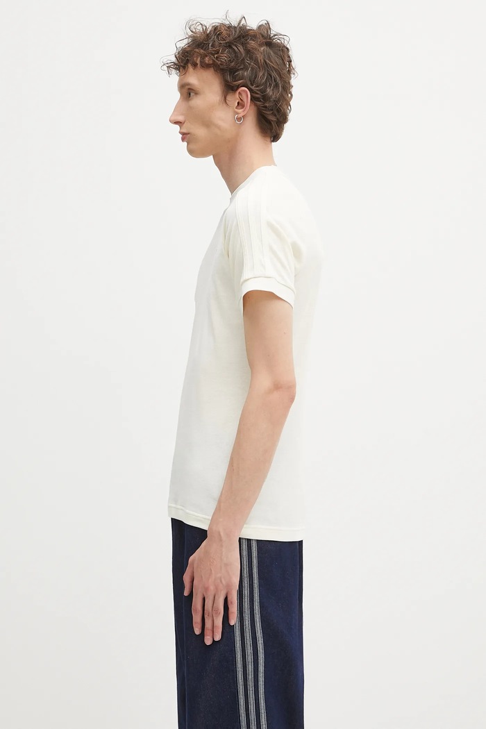 adidas Originals wool blend t-shirt Cali Tee JY3945 white AW25