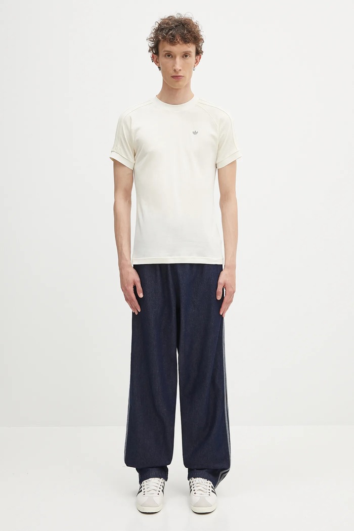 adidas Originals wool blend t-shirt Cali Tee JY3945 white