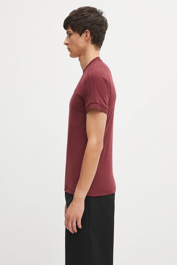 adidas Originals wool t-shirt Cali Tee JY3946 maroon AW25