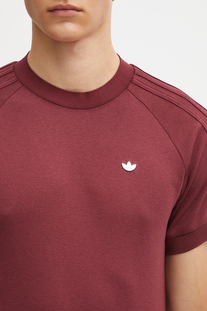 adidas Originals wool t-shirt Cali Tee maroon JY3946
