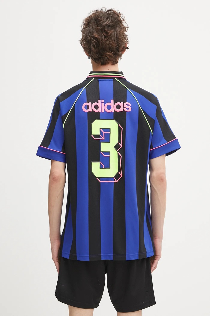 Clothing adidas Originals polo shirt Jcquard Jersey KD2307 blue