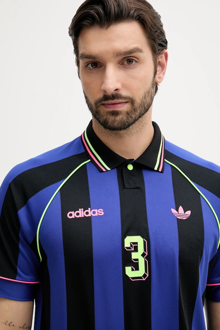 Polo adidas Originals Jcquard Jersey modra KD2307