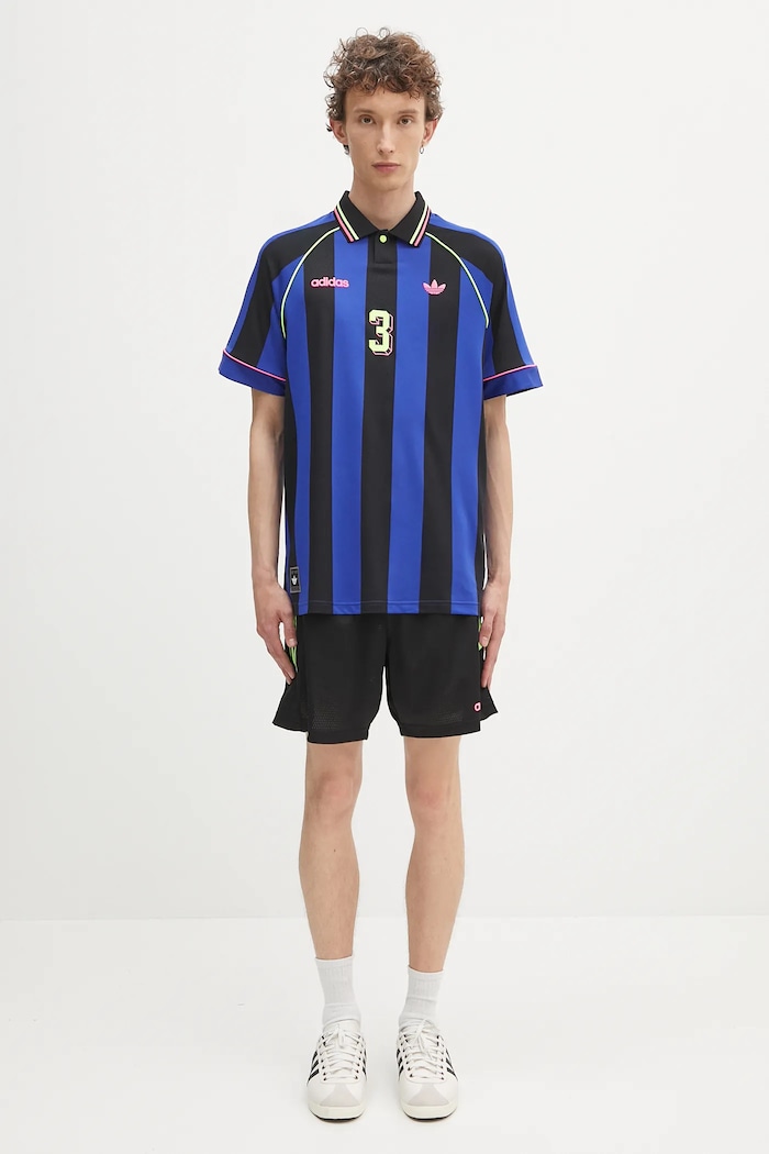 adidas Originals polo shirt Jcquard Jersey KD2307 blue