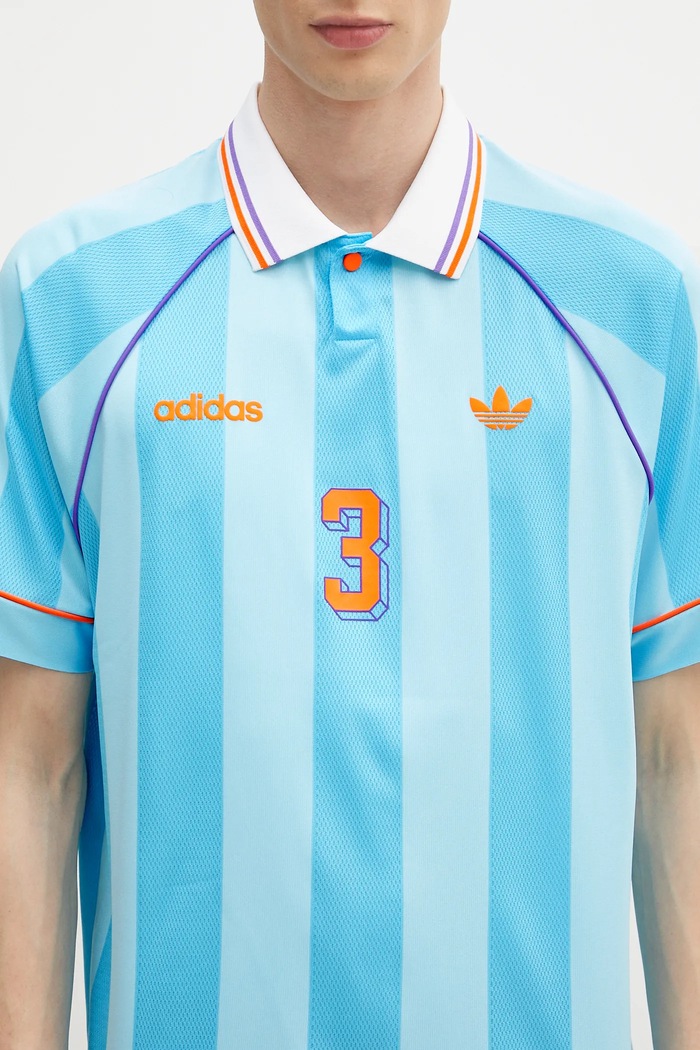 adidas Originals polo shirt Jcquard Jersey blue KD2308
