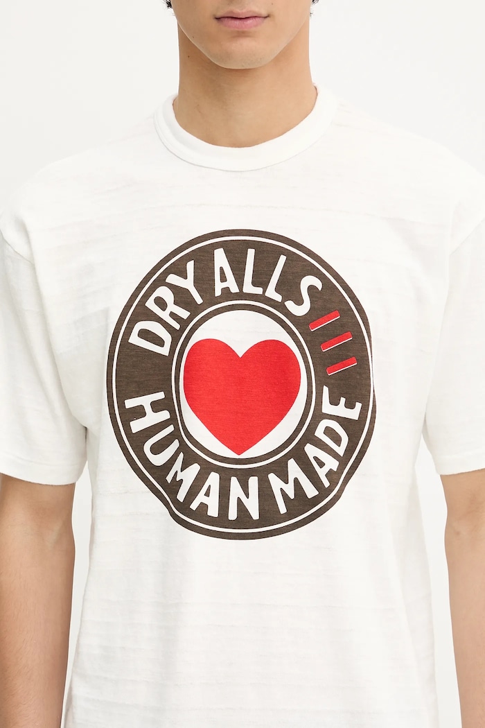 Хлопковая футболка Human Made белый HM29TE003