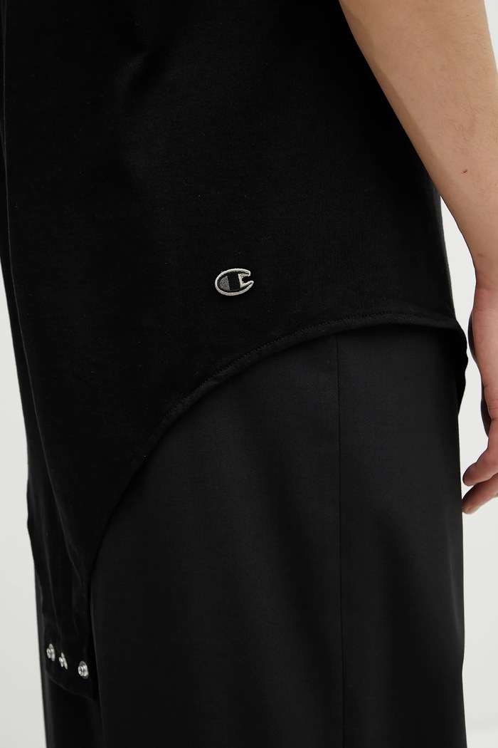 Bavlnené tričko Rick Owens DRKSHDW Knitted - Basketball Tank 221678 čierna CM01E1678.CHJG