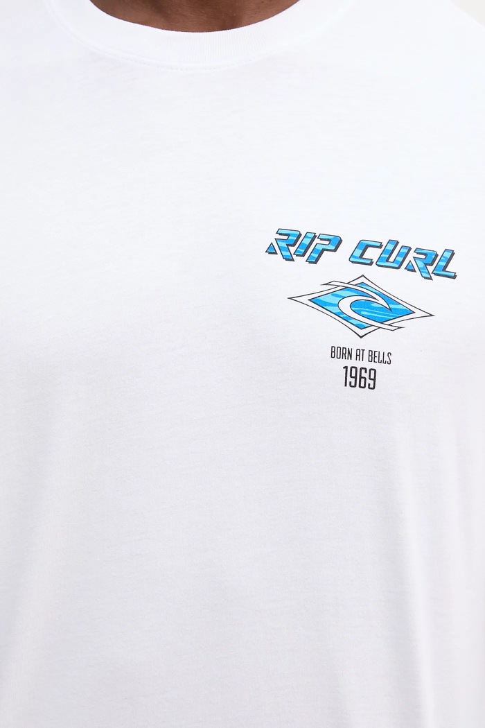 Bavlnené tričko Rip Curl 0CAMTE biela