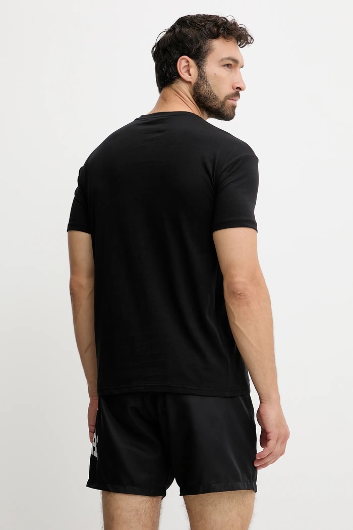 Plein Sport Βαμβακερό μπλουζάκι PLEIN SPORT PS25MTS08 μαύρο SS25