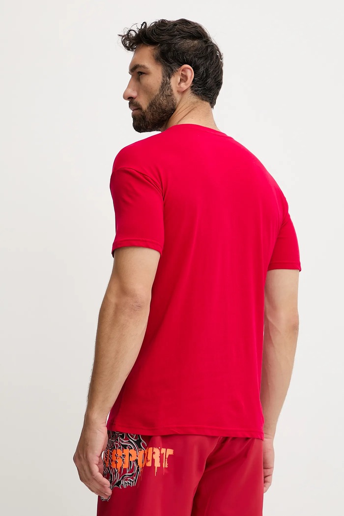 Îmbrăcăminte PLEIN SPORT tricou din bumbac PS25MTS09 rosu