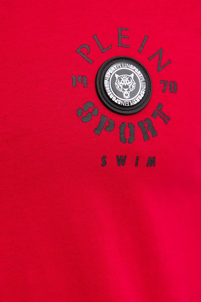 PLEIN SPORT tricou din bumbac PS25MTS09 rosu