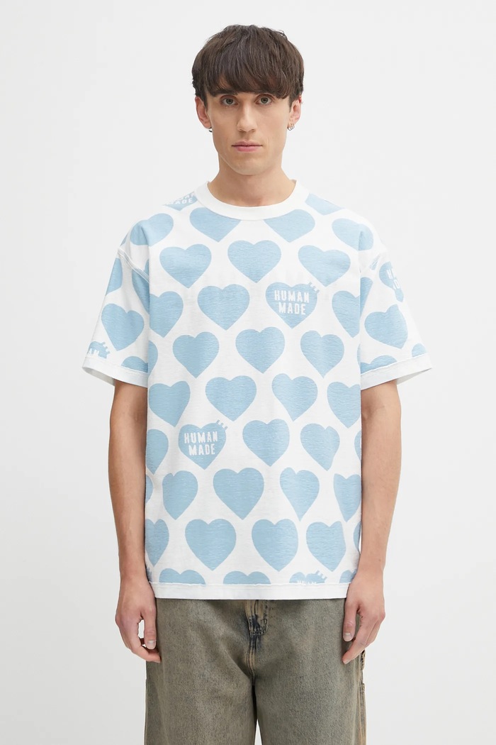 Human Made tricou reversibil din bumbac Knitted alb HM29CS034