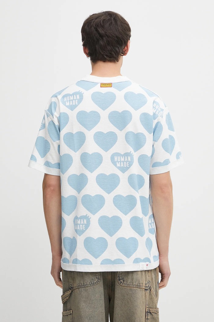 Human Made tricou reversibil din bumbac Knitted HM29CS034 alb