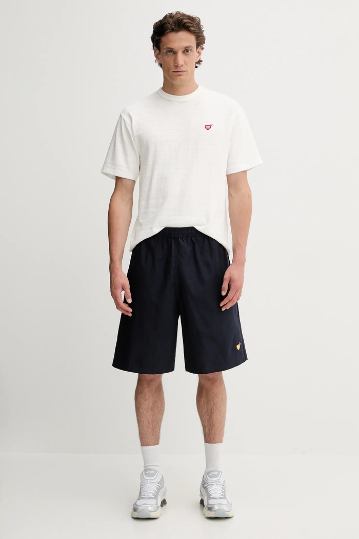 Памучна тениска Human Made Knitted HM29TE013 бял