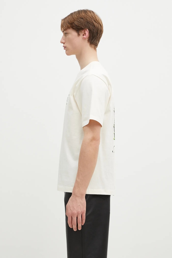 Дрехи Памучна тениска Filling Pieces 74499849936 бежов