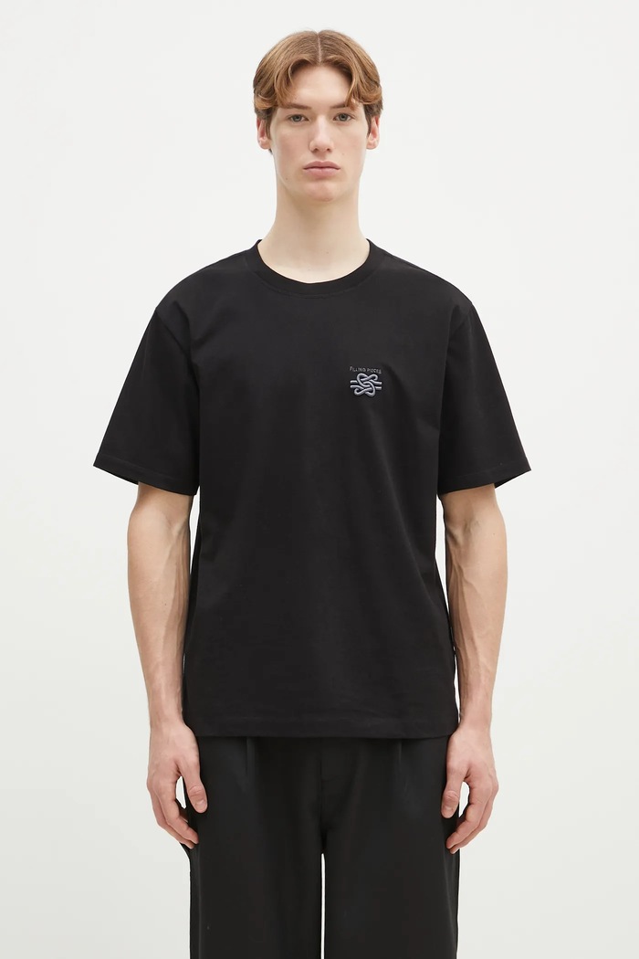Bavlněné tričko Filling Pieces regular černá 74499861861