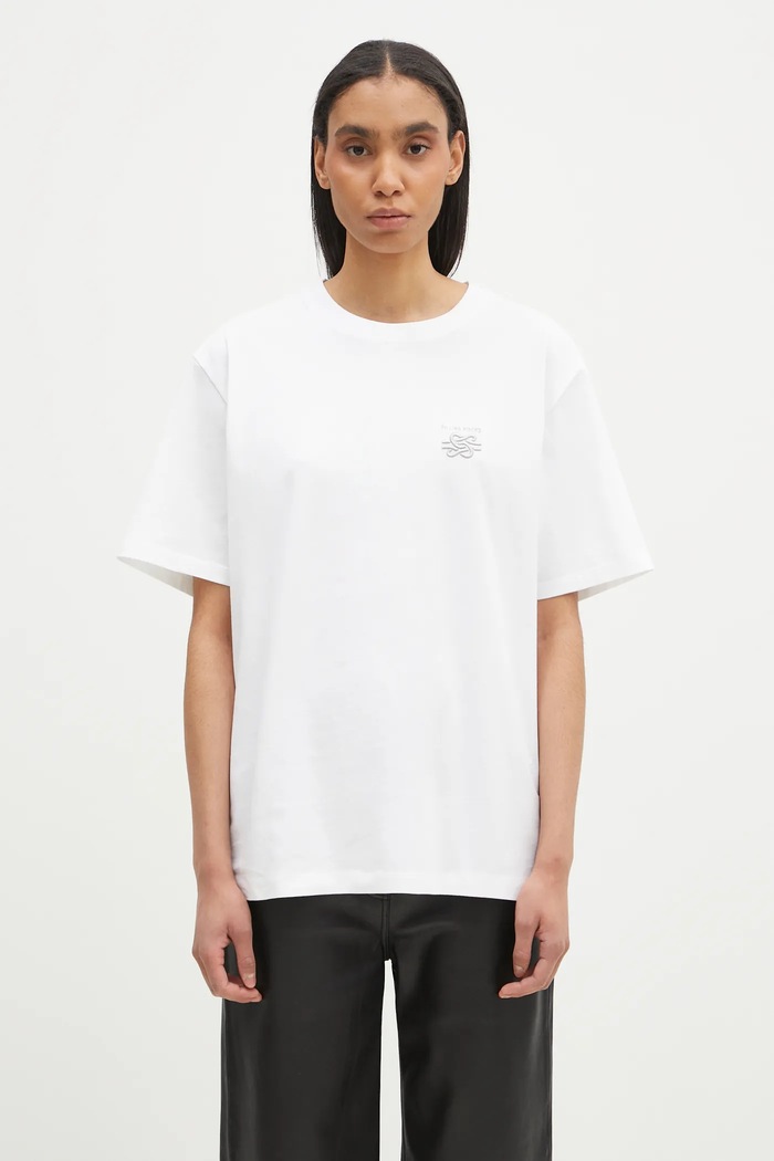Bavlněné tričko Filling Pieces 74499861901 bílá SS25