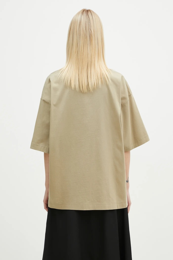 Хлопковая футболка VETEMENTS Oval Logo Cropped Boxy UA66TR600T