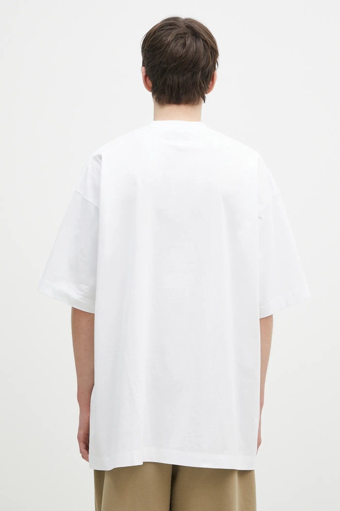 Clothing VETEMENTS cotton t-shirt Oval Logo Oversized UA66TR605W white