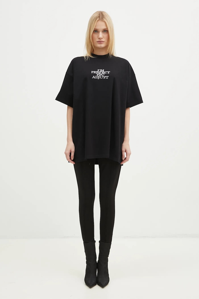 Bavlnené tričko VETEMENTS I'M Perfect You Adjust Regular UA66TR680B