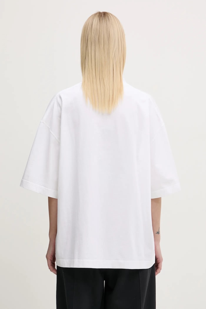 Хлопковая футболка VETEMENTS U Might Know Me Cropped Boxy UA66TR760W
