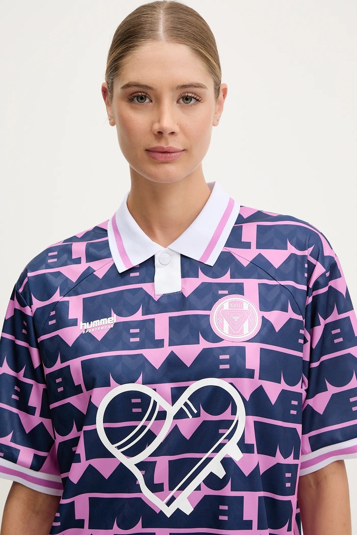 Тениска с яка Hummel Hummel x Community Love 227576