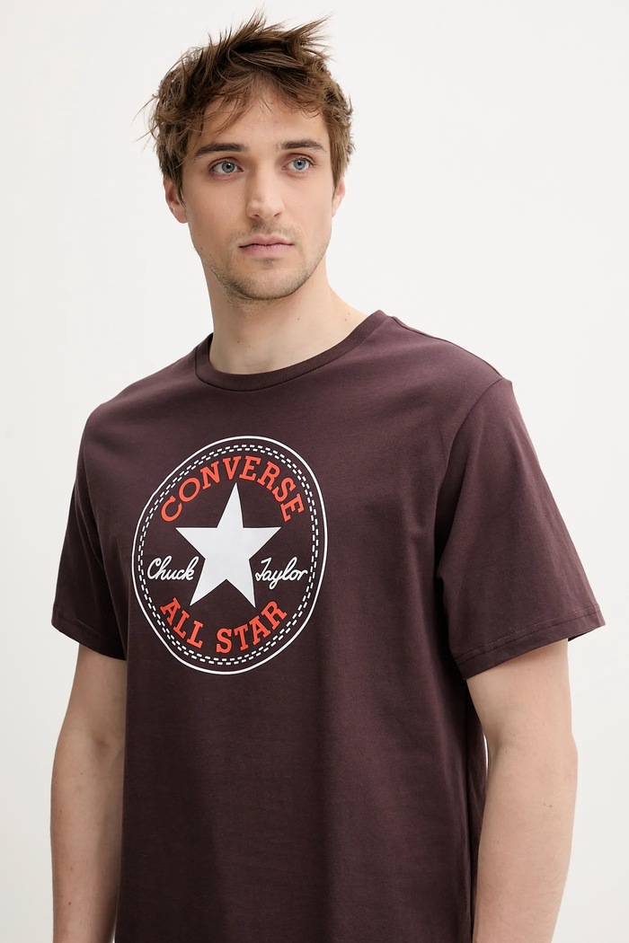 Bavlněné tričko Converse 10025459.A32
