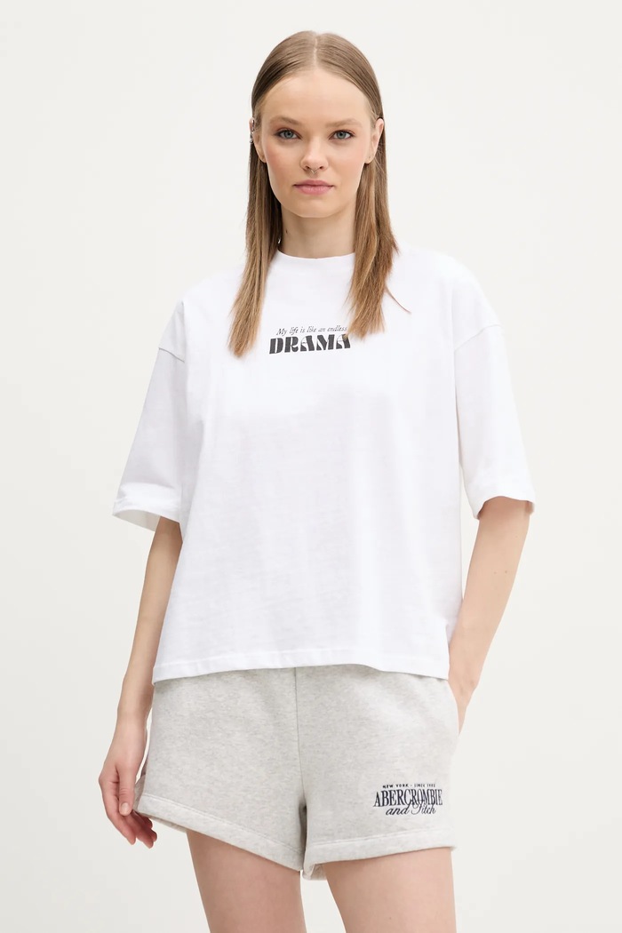 Odzież Kaotiko t-shirt bawełniany AQ011.01S.G002 biały