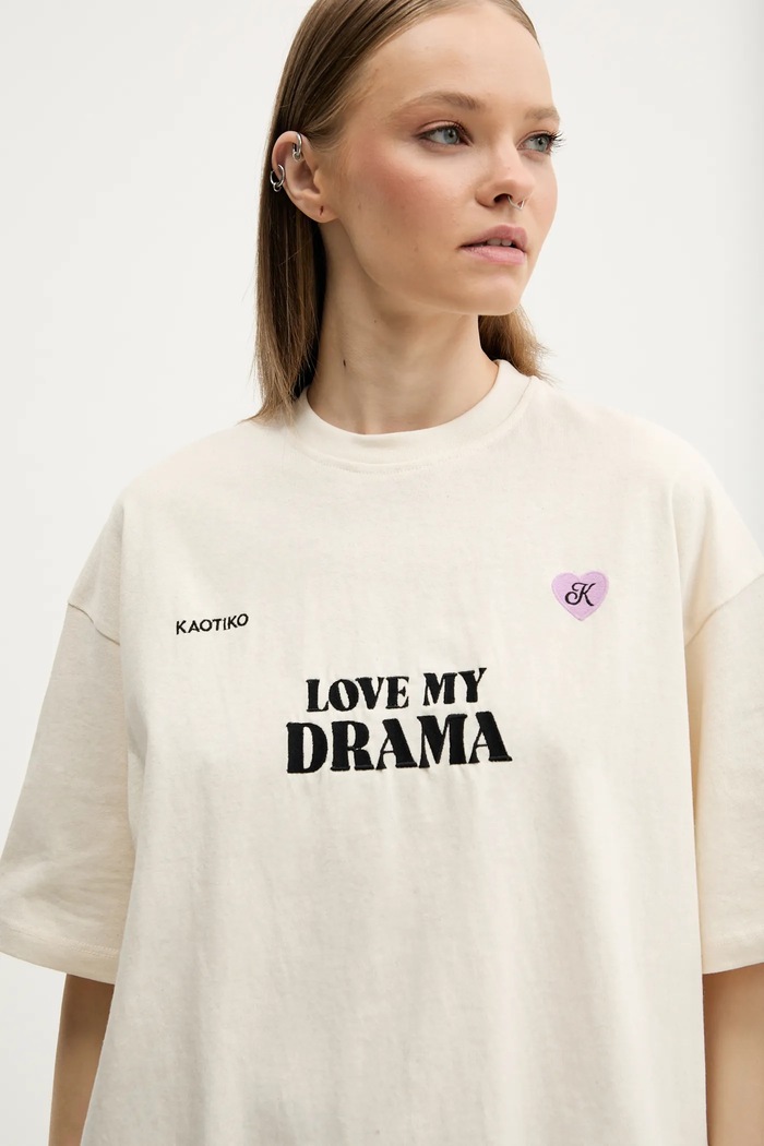 Kaotiko tricou din bumbac AQ014.01S.G002