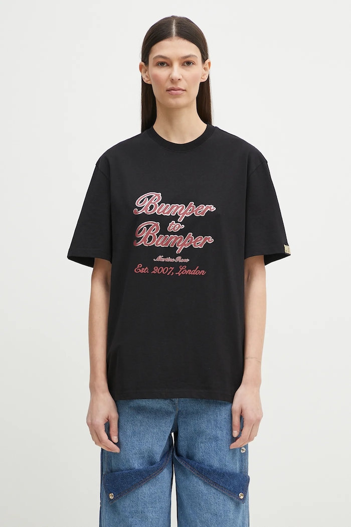 Martine Rose t-shirt bawełniany Classic 603JE03001E czarny SS25