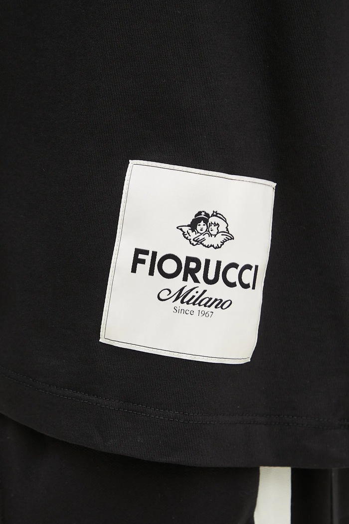 Fiorucci tricou din bumbac Logo Label Boxy Fit U02SPTSH103CJ01BK01