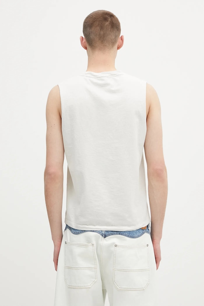 Aries t-shirt in cotone Faded Nirvana Muscle Vest AR4002703 beige