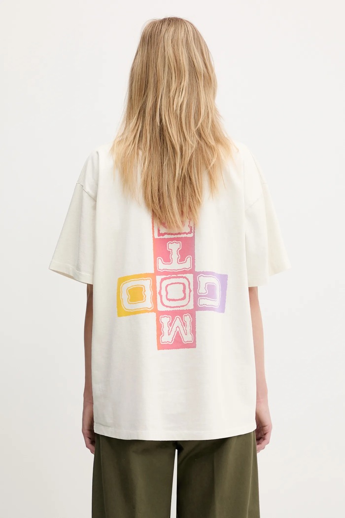 Bavlněné tričko Aries Faded God Town SS Tee AR6003803