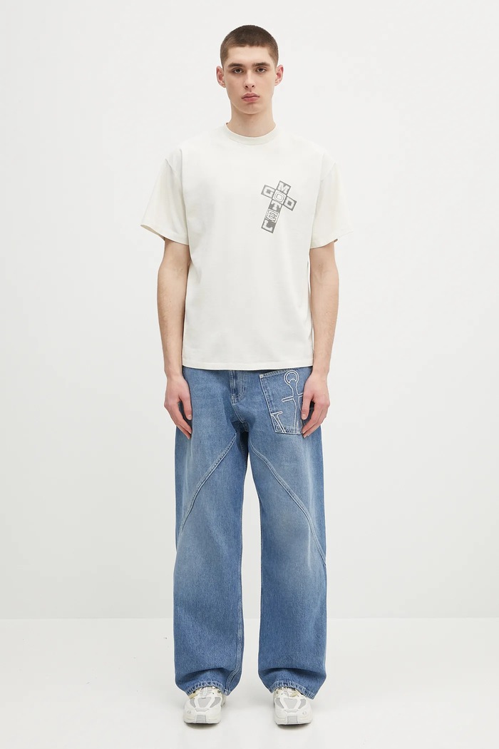 Bavlněné tričko Aries Faded God Town SS Tee AR6003803