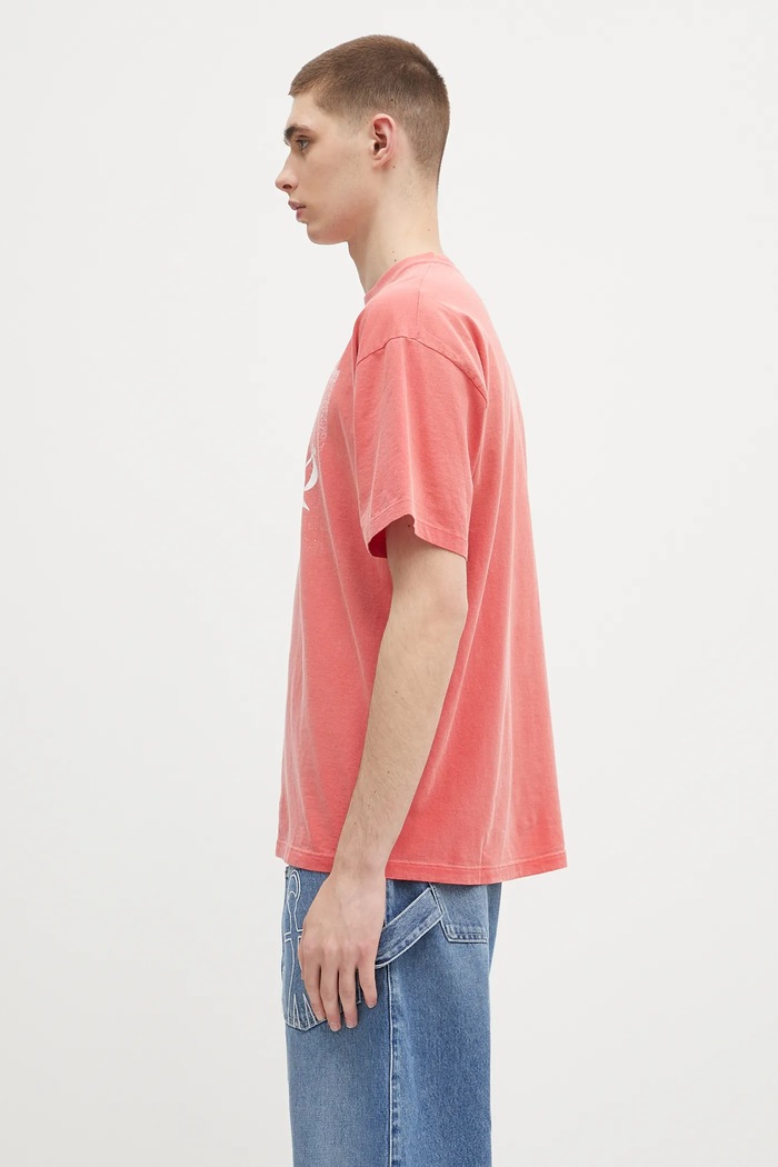 Oblečení Bavlněné tričko Aries Sunbleached Cola SS Tee AR6262203 červená