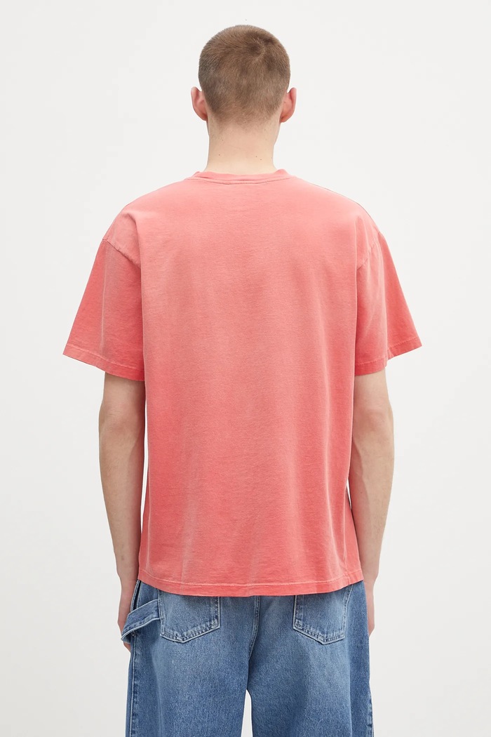 Bavlněné tričko Aries Sunbleached Cola SS Tee AR6262203 červená