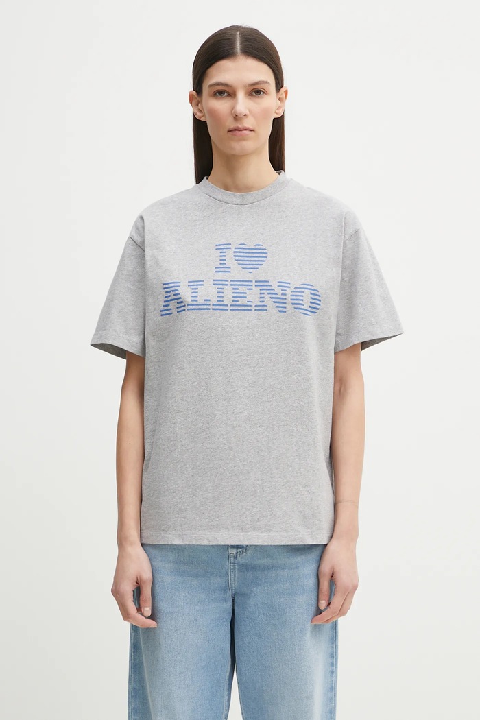 No Problemo t-shirt I Heart SS Tee NP60001303 szürke SS25