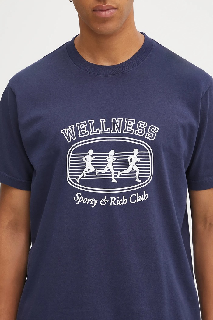 Sporty & Rich cotton t-shirt Paris Marathon TO043620126BL106
