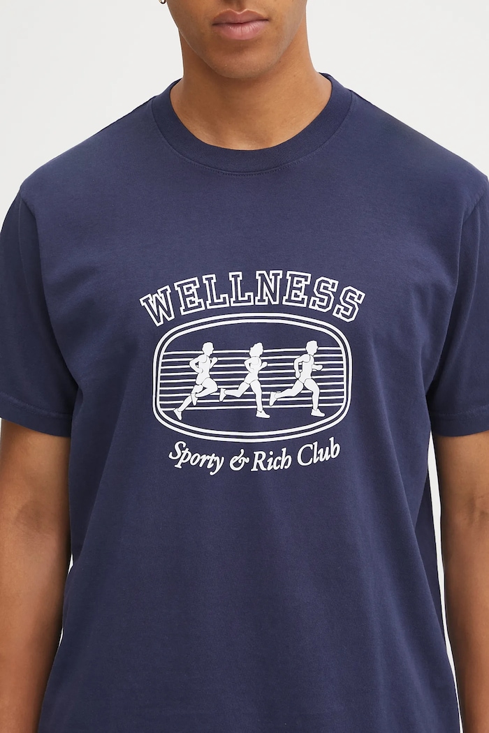 Sporty & Rich cotton t-shirt Paris Marathon TO043620126BL106