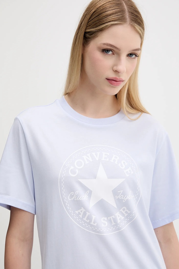 Bavlněné tričko Converse 10025459.A37