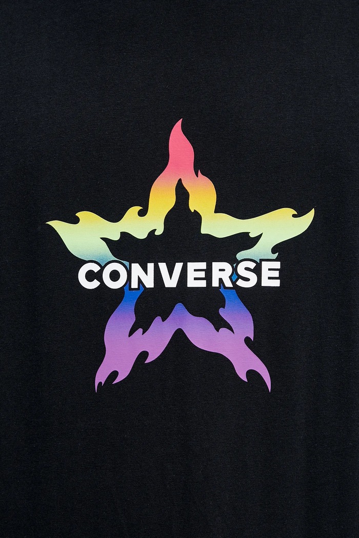 Bavlněné tričko Converse 10028587.A01
