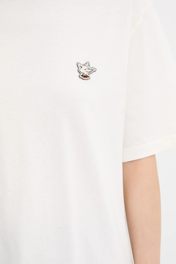 Хлопковая футболка Café Kitsuné Barista Fox Patch Relax CKNU00102KJ7014