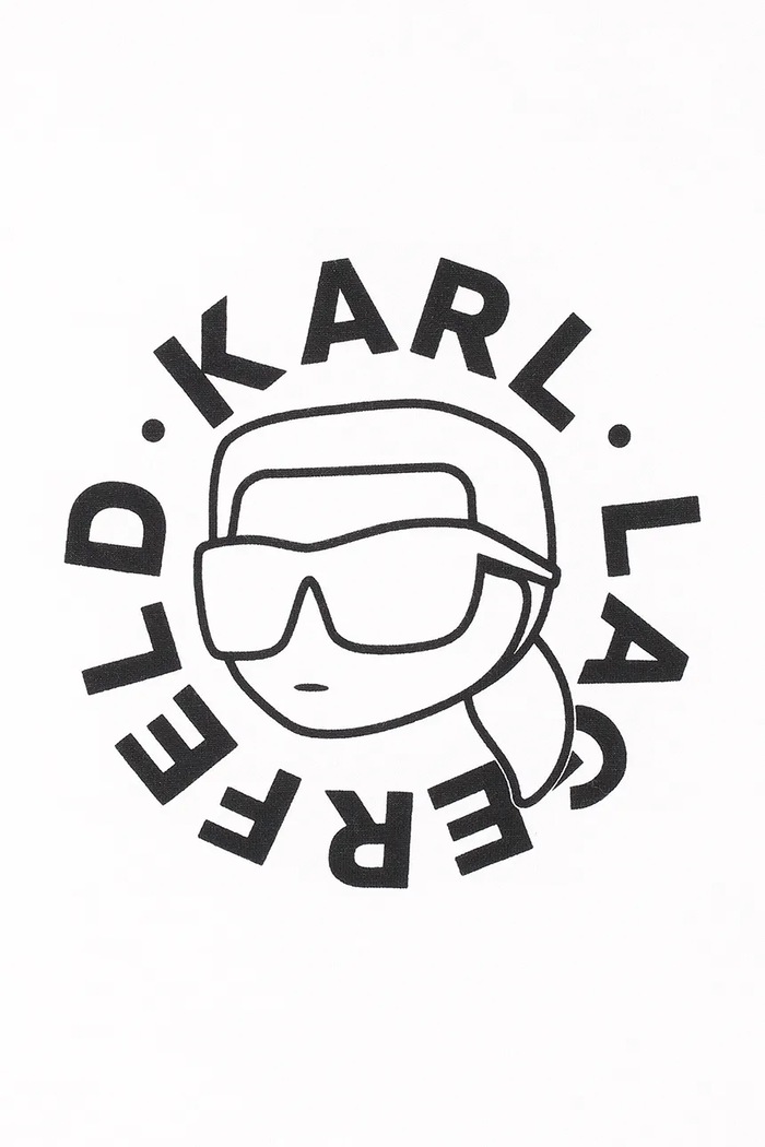 Dečki Odeja za dojenčka Karl Lagerfeld Z31192 bela