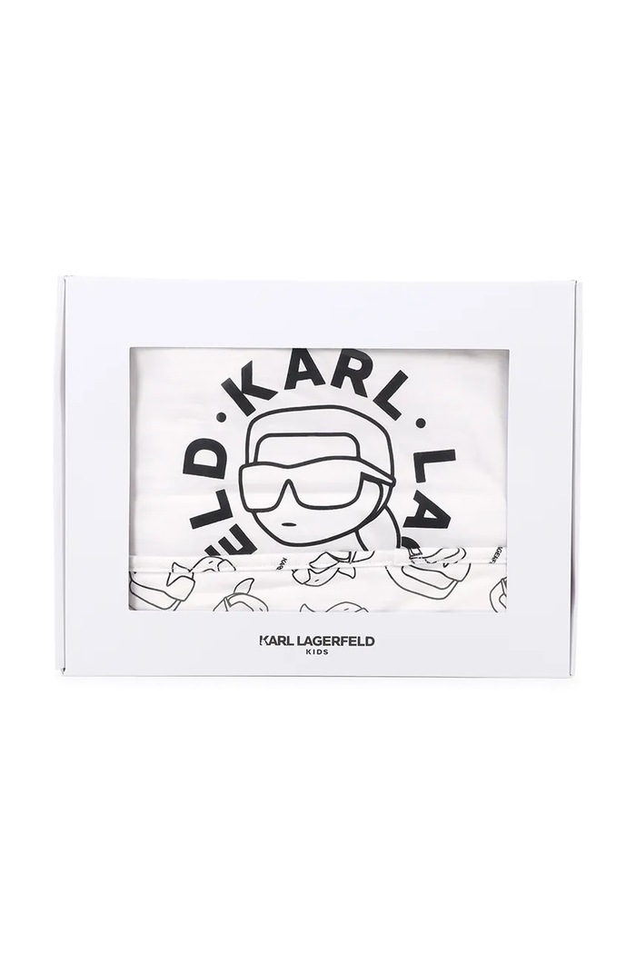 Odeja za dojenčka Karl Lagerfeld bela Z31192