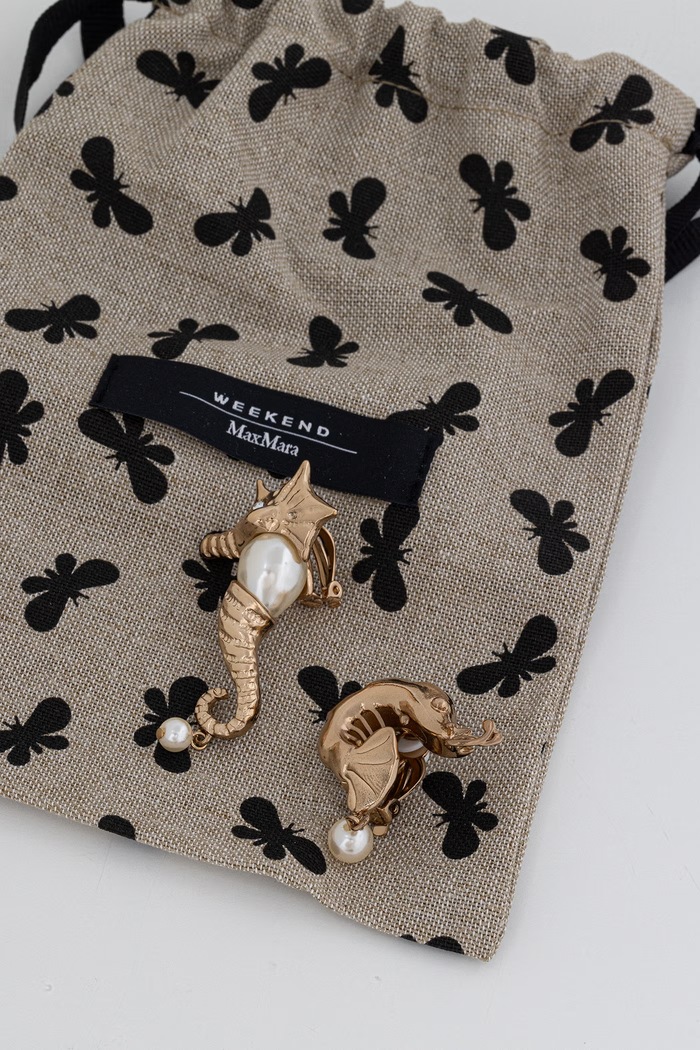 Doplnky Weekend Max Mara dámske klipsňové náušnice ACANTO 2615751135600 zlatá