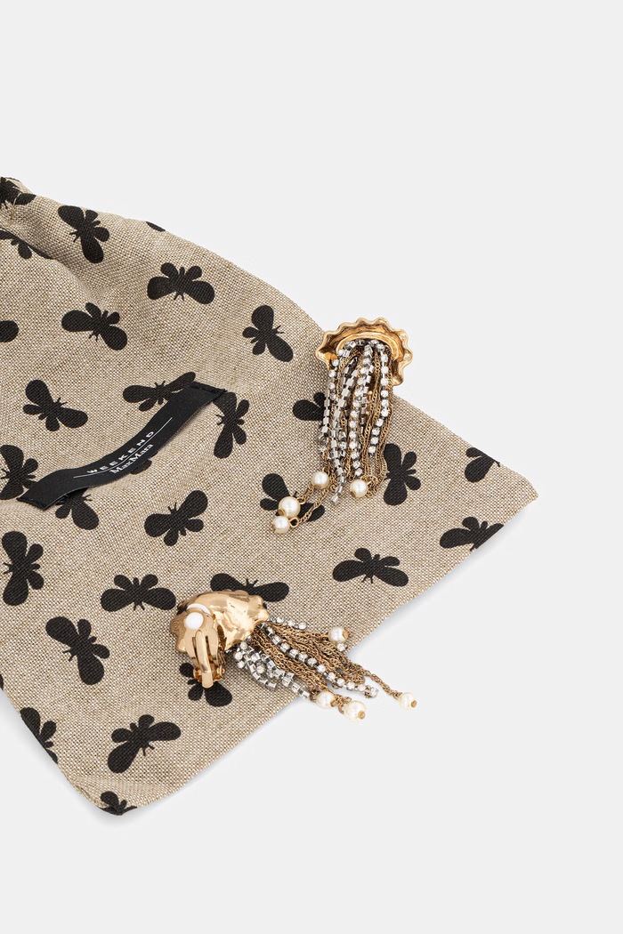 Weekend Max Mara dámske klipsňové náušnice ACANTO zlatá 2615751135600
