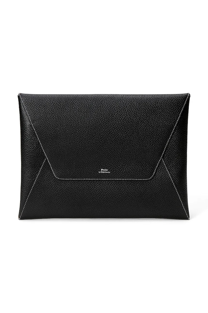 Шкіряний чохол для ноутбука Polo Ralph Lauren 25 x 35 cm 427971194 чорний SS26