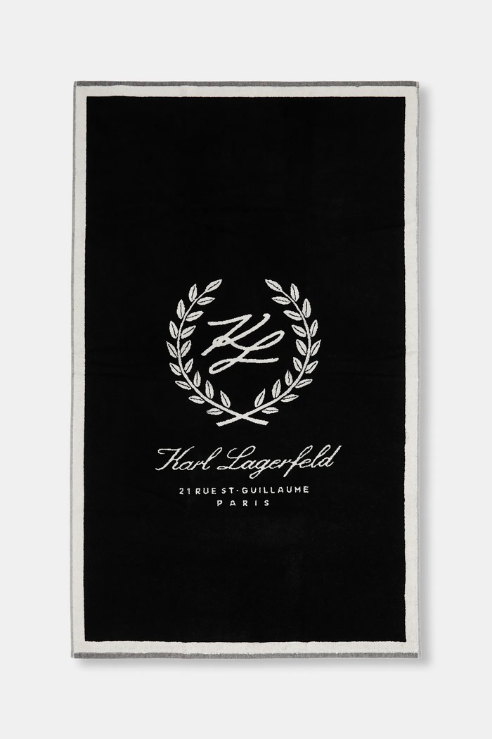 Karl Lagerfeld prosop mare de bumbac K/HOTEL 90 x 150 cm negru B1W46088